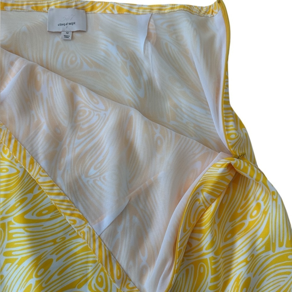 Cinq A Sept Valencia Printed Ruffle Midi Skirt - Picture 9 of 14